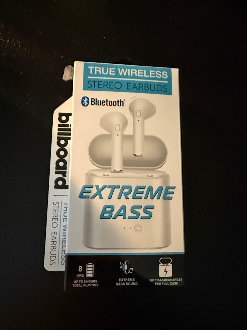 billboard True Wireless Extreme Bass Earbuds - White